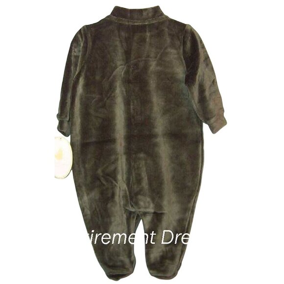 BABYS First CHRISTMAS 0M 3M Romper Sleeper Train Green Bear Tree Engine NEW NWT - Picture 3 of 3